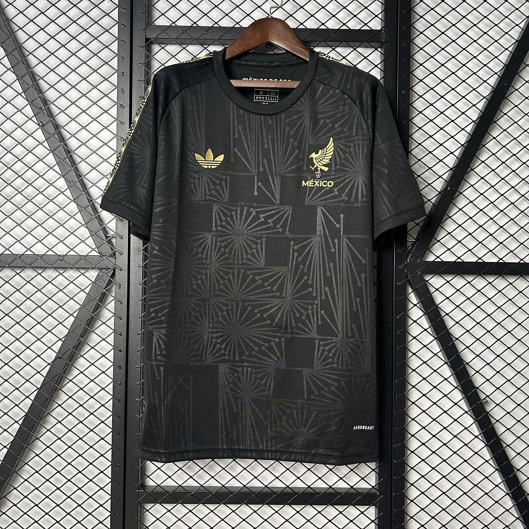 2025 Mexico Gold Jersey Black Special Edition Shirt Soccer Uniform AAAAJersey Wholesale Yupoo 8