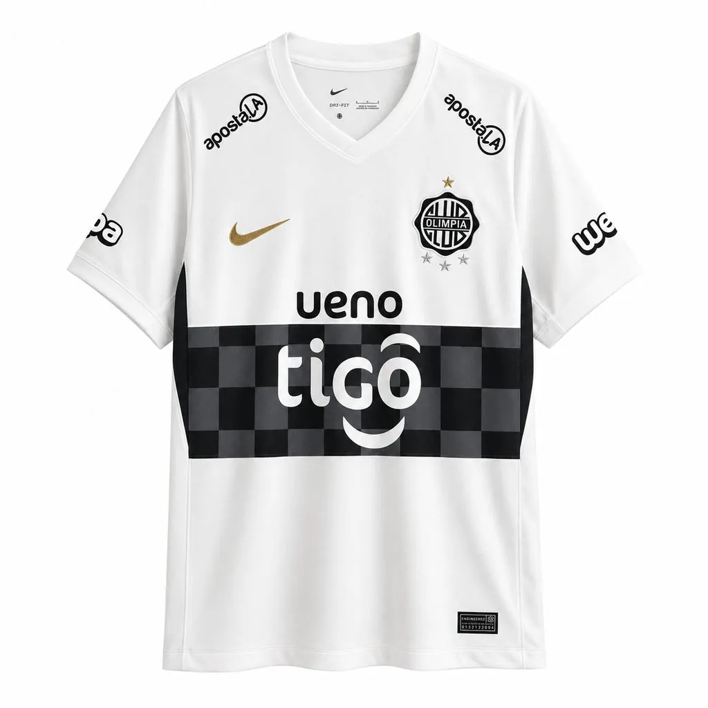 26-27 Club Olimpia Home Mens Kit Football T-Shirt AAAAJersey Wholesale Yupoo 4 1