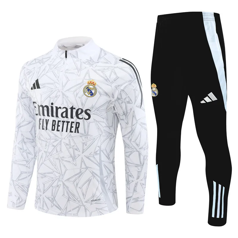 24-25 Real Madrid Long Sleeve Training Suit Football Shirts 4