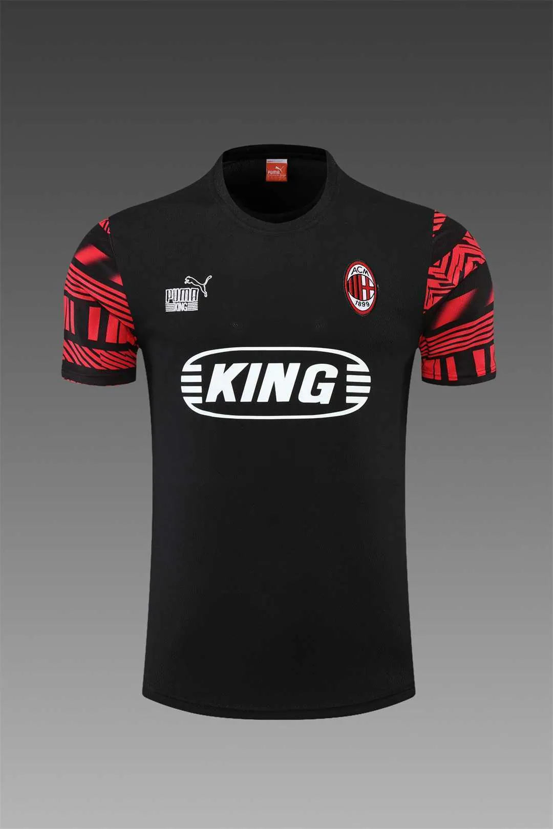 22-23 AC Milan Training Short Sleeve Kit Black 14