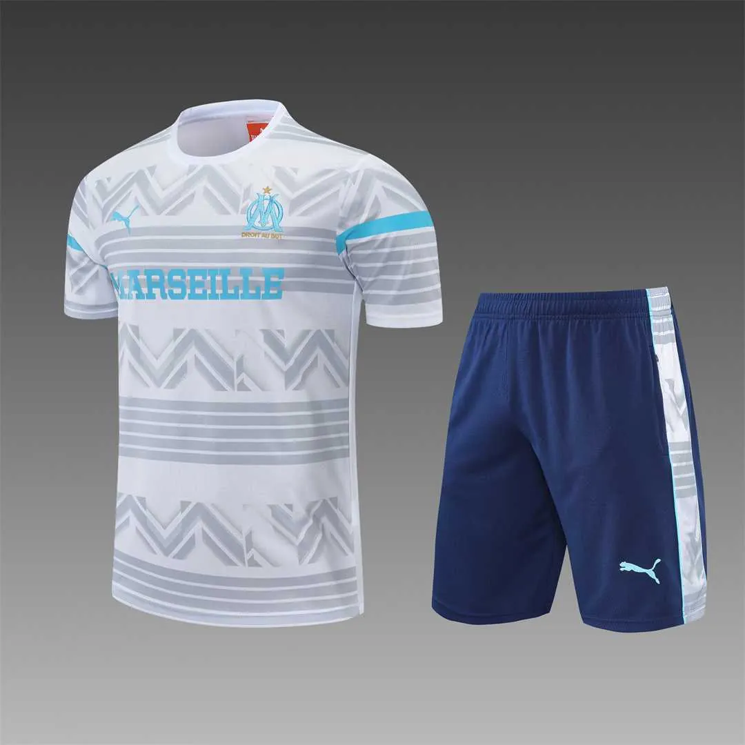 22-23 Marseille vest training suit kit dark blue white1684405084000 24