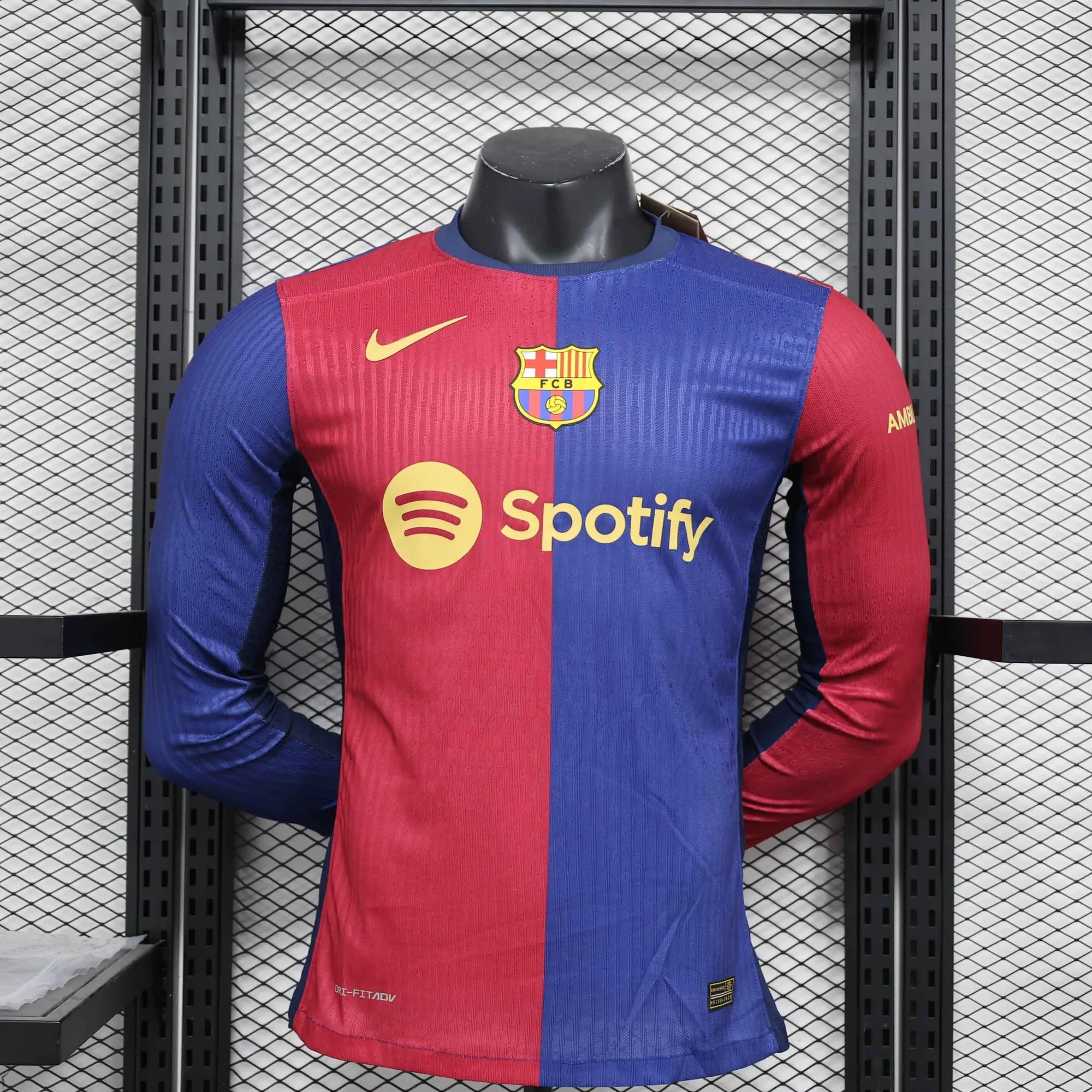 24-25 Barcelona Home Long Sleeve Kit Player Version Shirt Sport AAAAJersey Yupoo 7