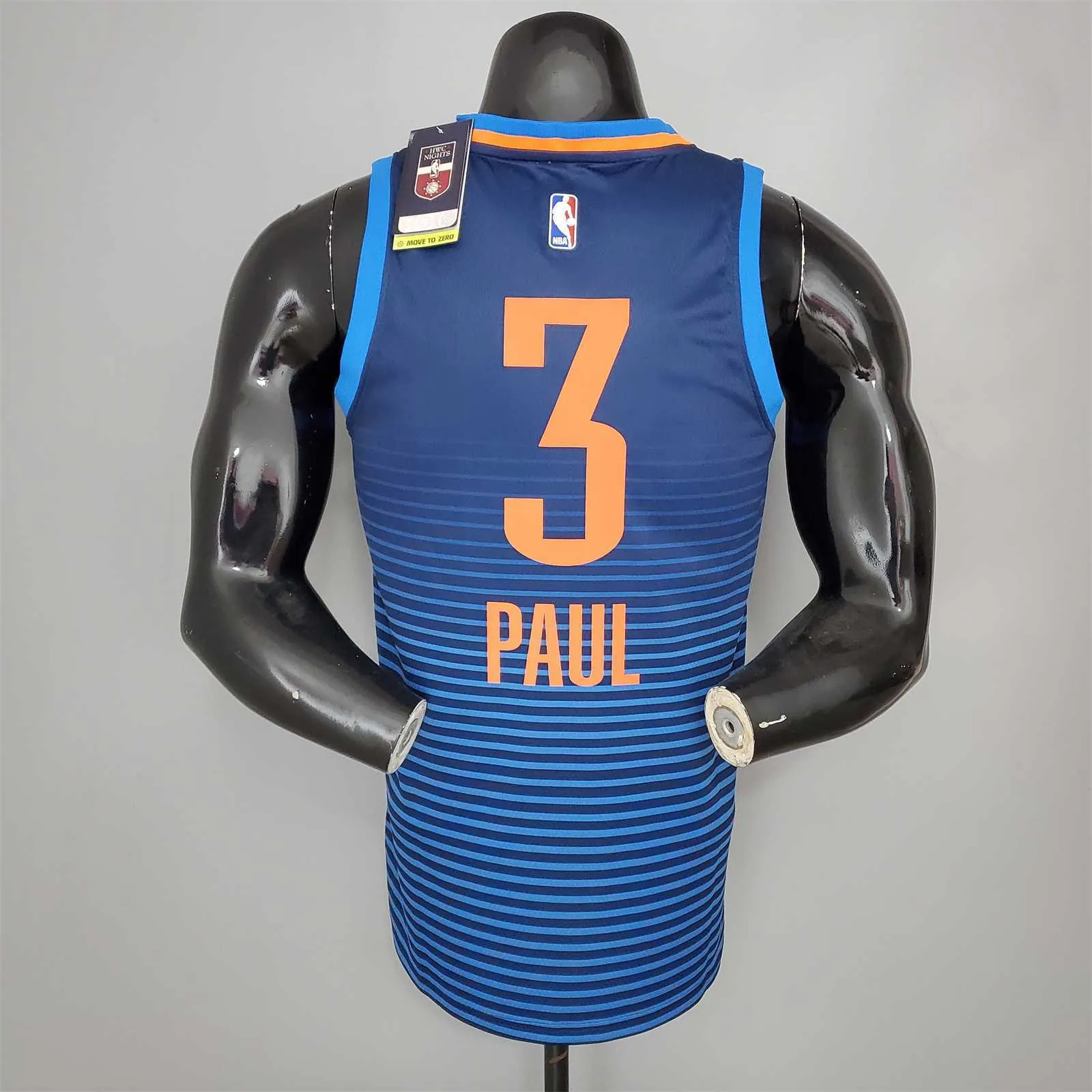 PAUL#3 Thunder Blue Stripes 5