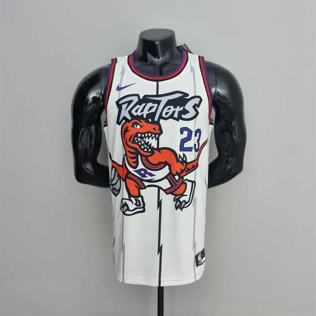 Toronto Raptors VANVLEET#23 White NBA Jersey 10