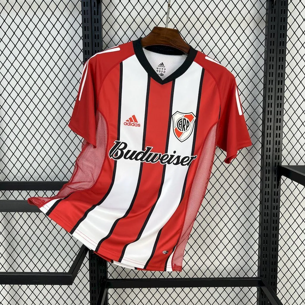 03-04 River Plate Away Retro Kit Vintage Shirt AAAAJersey Yupoo 6