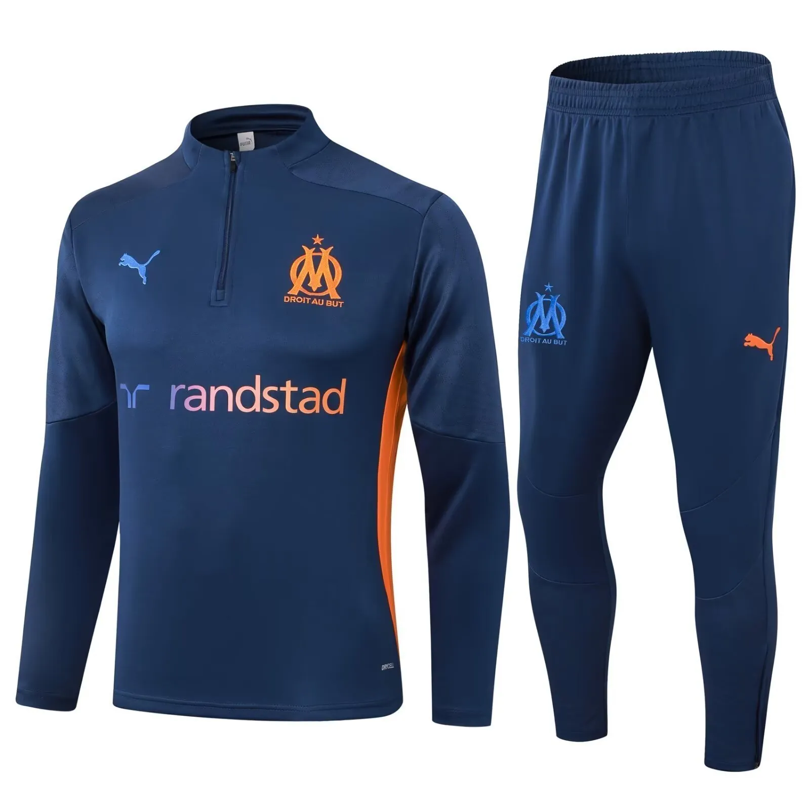 24-25 Marseille Long Sleeve Training Suit Football Shirts 3