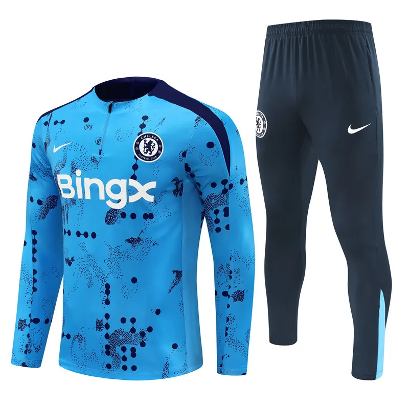 24-25 Chelsea Long Sleeve Training Suit Football Shirts 4