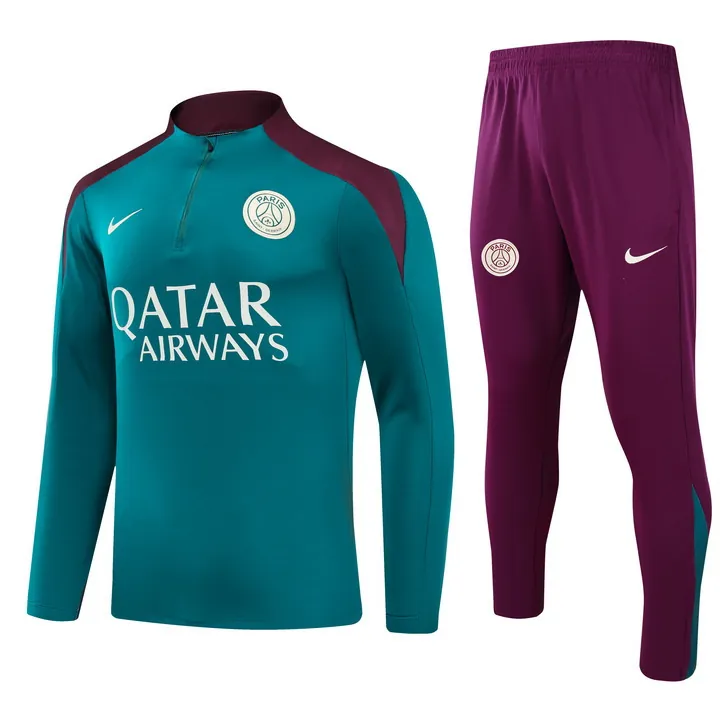 24-25 PSG Long Sleeve Training Suit Football Shirts 3