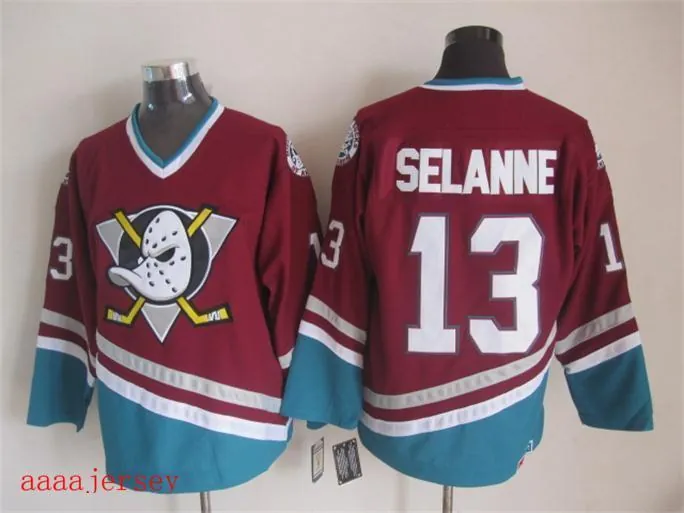 Anaheim Ducks retro ice hockey jersey M-3XL 阿纳海姆鸭队复古冰球服 4