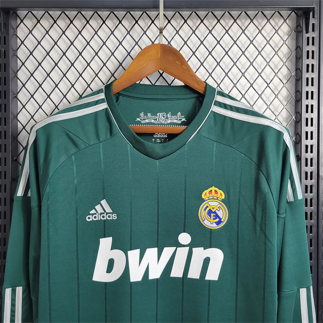 12-13 Real Madrid green third away long sleeve 5