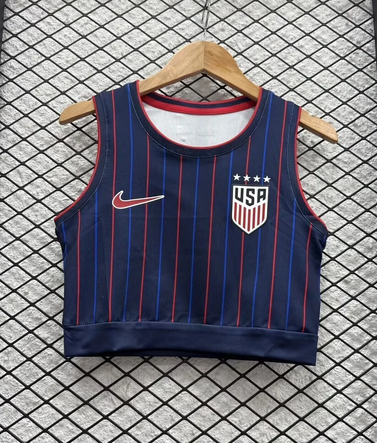 2025 USA Away Women Yoga Vest Kit Soccer T-Shirt AAAAJersey Supply Yupoo 2