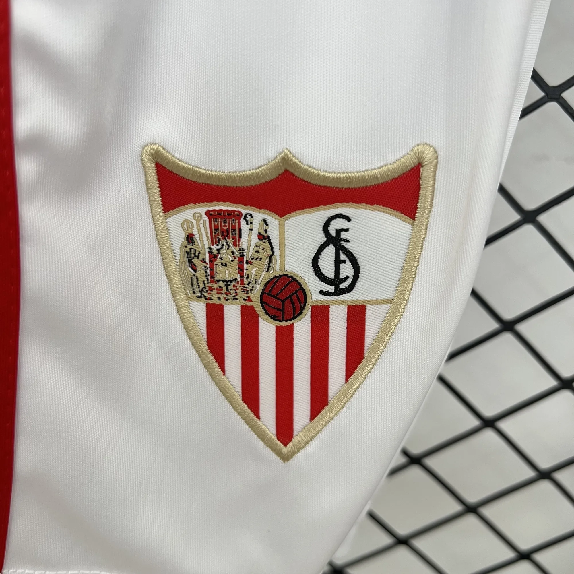 25-26 Sevilla Home Kids Kit Football Youth Sports Suits AAAAJersey Supplier Yupoo 3