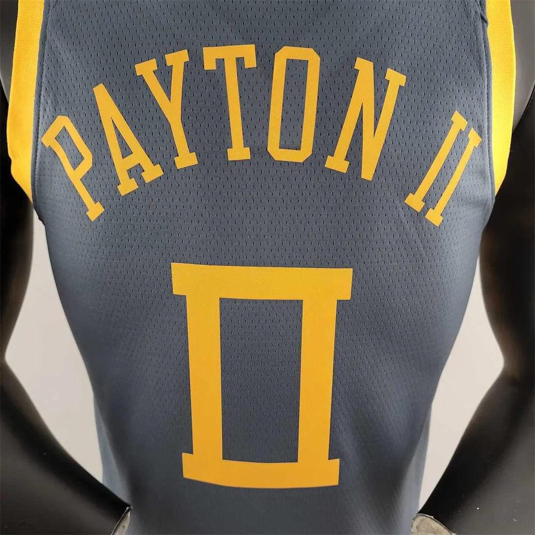 2018 PAYTON II#0 Golden State Warriors Grey NBA Jersey 2