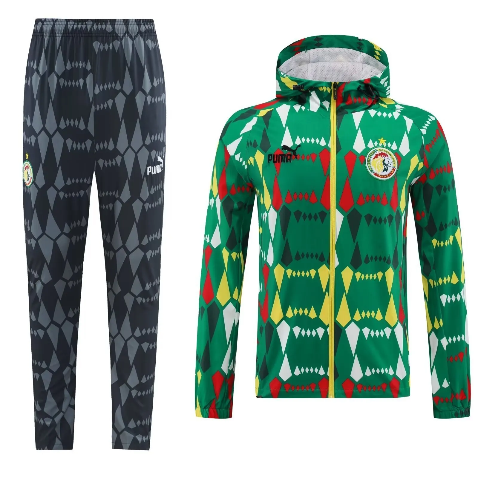 24-25 Senegal Green Windbreak Jacket Suits Football AAAAJersey Yupoo 3