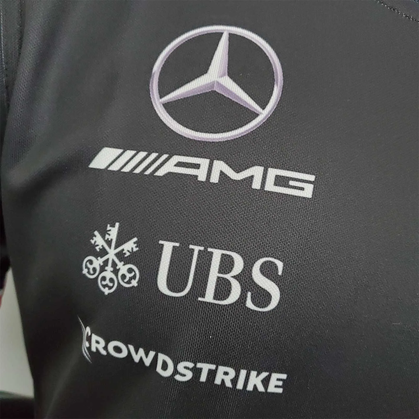 F1 Formula One racing suit; Mercedes black 7