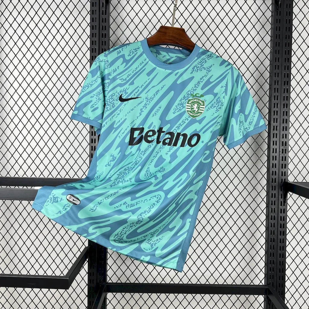 25-26 Sporting Lisbon Goalkeeper Green T-Shirt Football Apparels Soccer AAAAJersey Yupoo 5