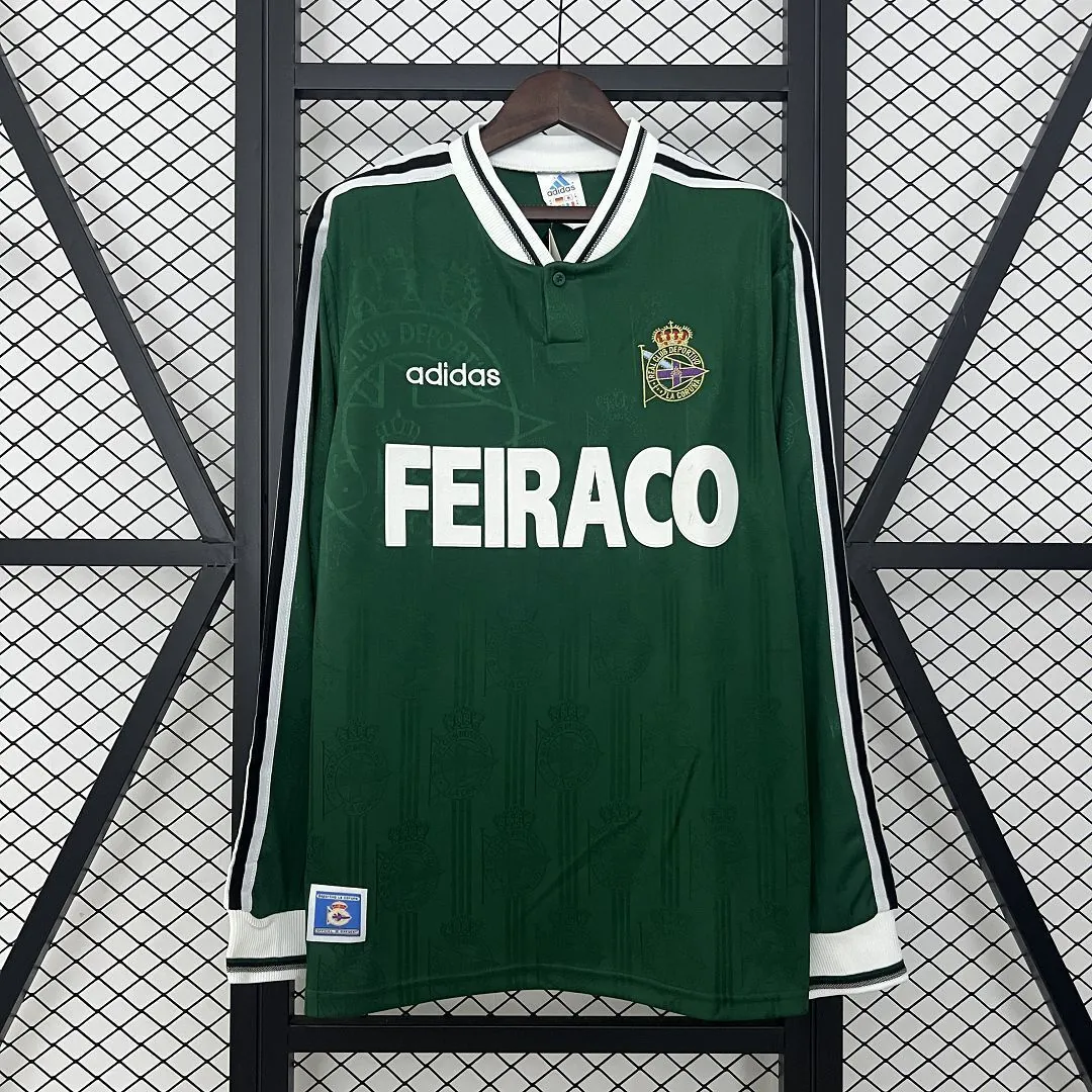 99-00 Deportivo La Coruna Away Long Sleeve Retro Kit Vintage Shirt AAAAJersey Dropship Yupoo 7