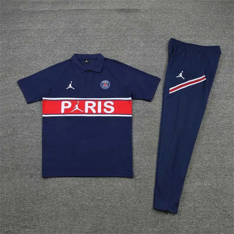 Polo Jordan PSG sapphire blue chest print 3