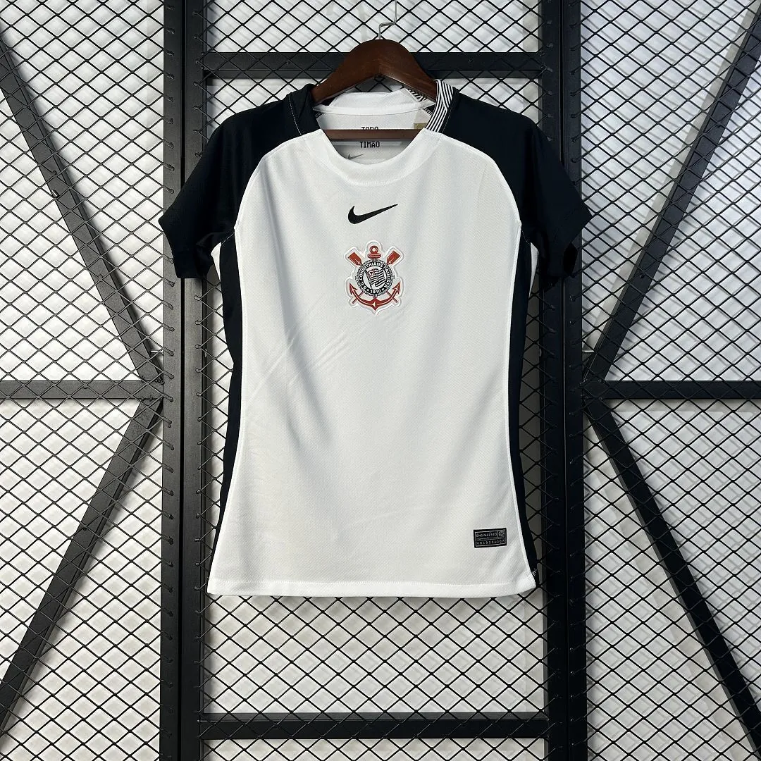 25-26 Corinthians Home Women Shirt Lady Uniform Soccer AAAAJersey Yupoo S-2XL 5