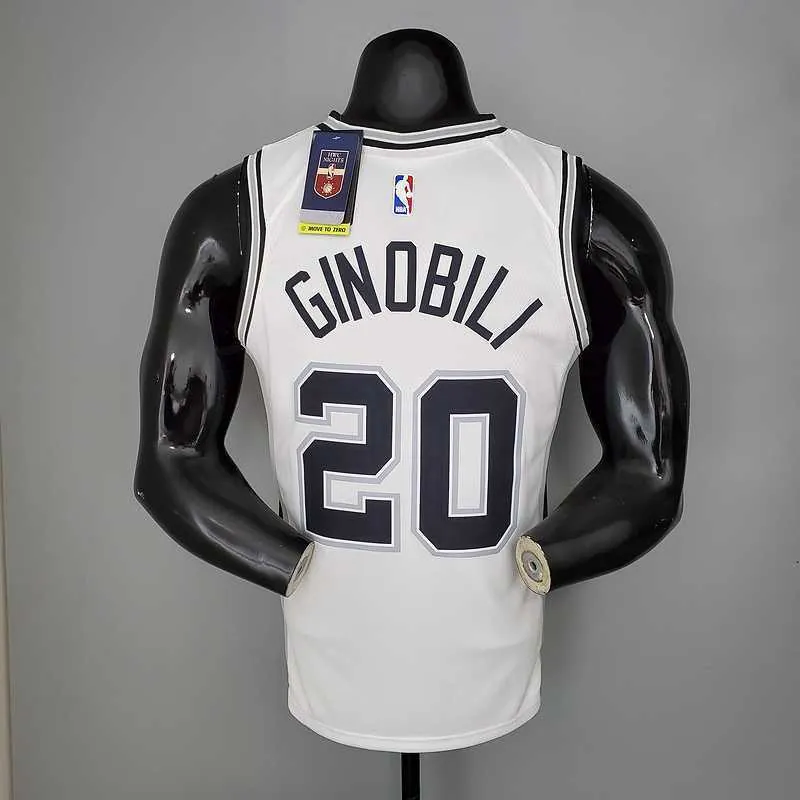 GINOBILI#20 Spurs White 8