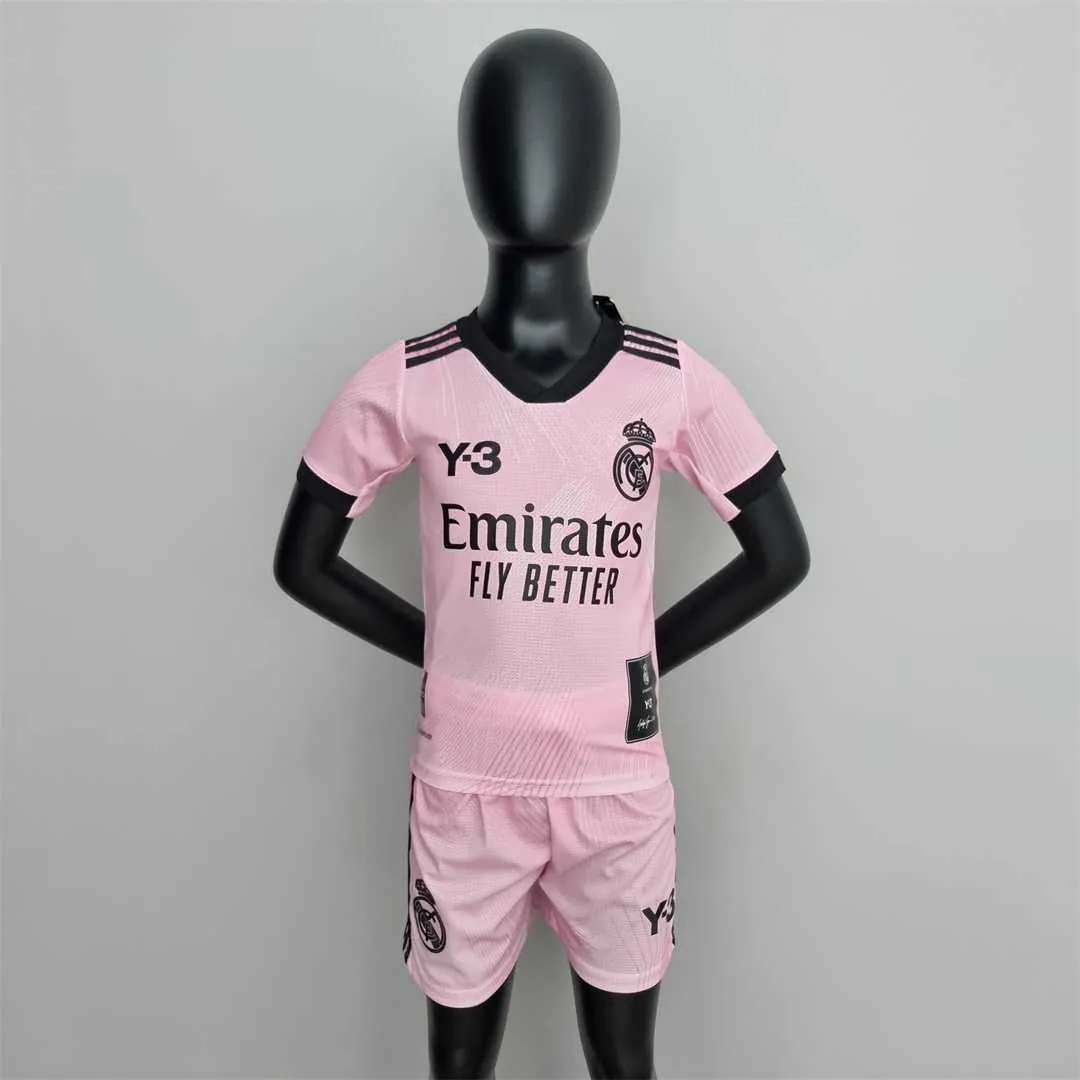 22-23 Real Madrid Y3 pink kids kit 11