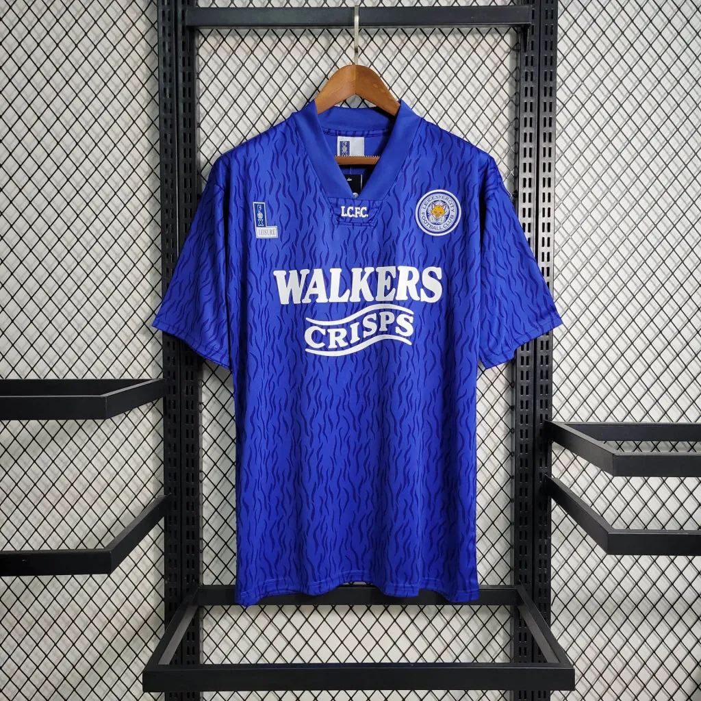 92-94 Retro Leicester City Home S-XXL Cheap Soccer Jerseys 6