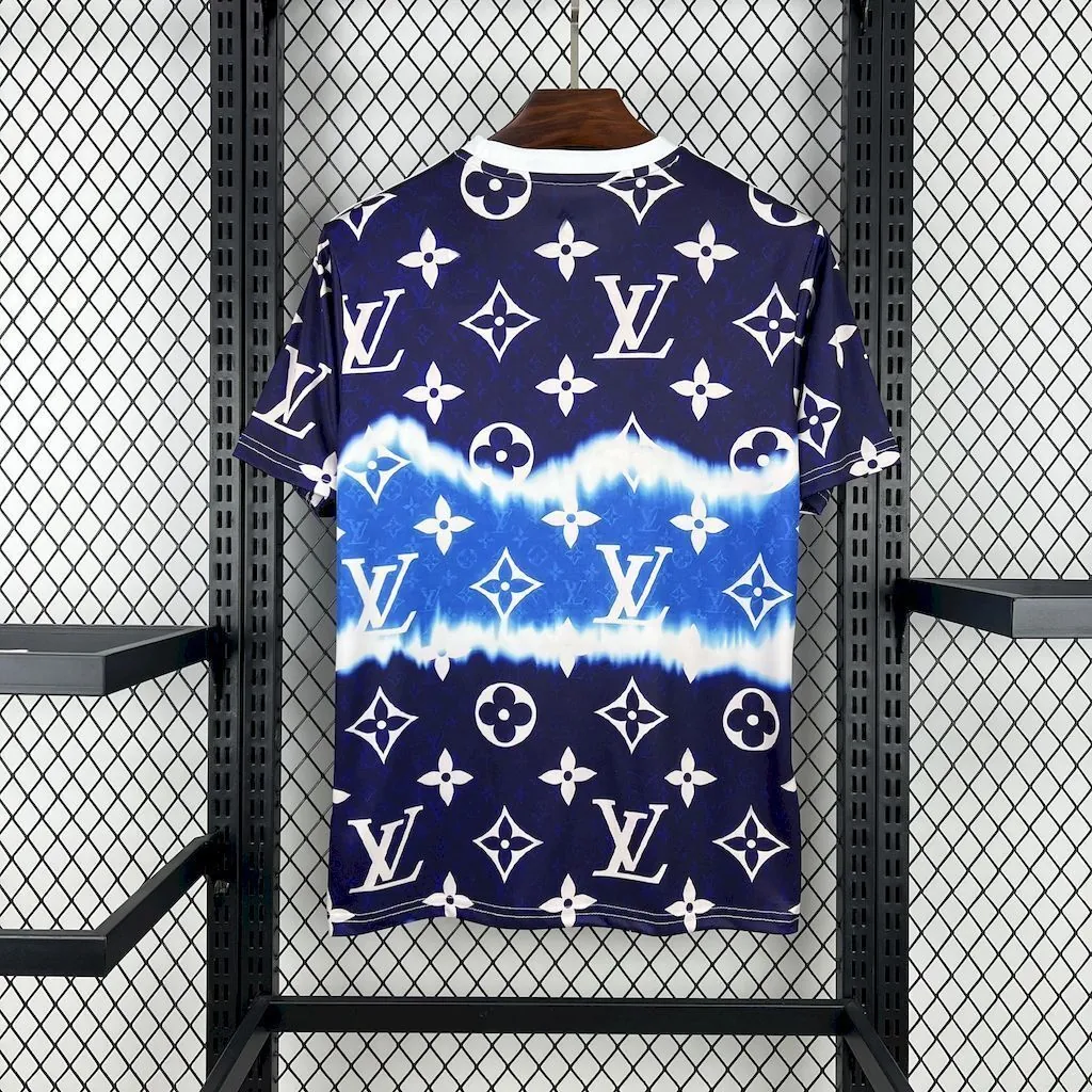 25-26 Real Madrid x LV Navy&Blue Special Edition Shirt AAAAJersey Dropship Yupoo 3