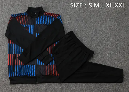24-25 Barcelona Red&Blue Football Tracksuit Long Jacket Suits 1