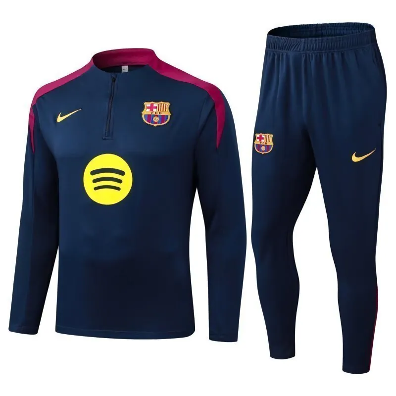 25-26 Barcelona Training Kit Soccer Half-Zip Suit AAAAJersey Supply Yupoo 2