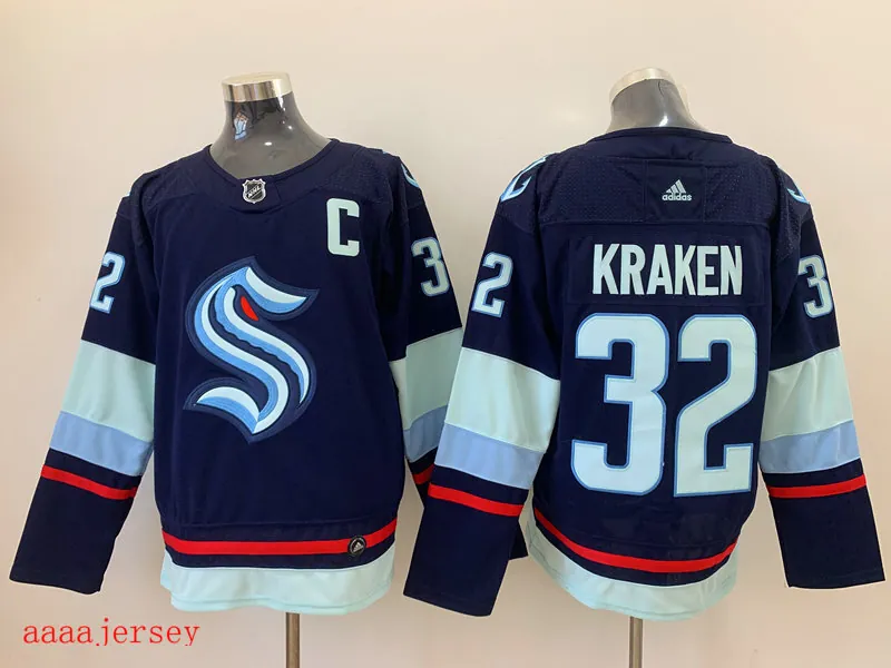 Seattle Kraken ice hockey jersey M-3XL 西雅图海妖队冰球服 4