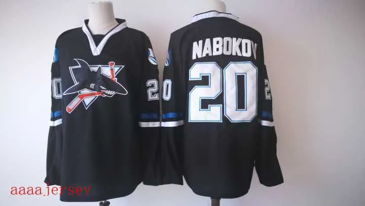 San Jose Sharks retro ice hockey jersey M-3XL 圣何西鲨鱼队复古冰球服 3