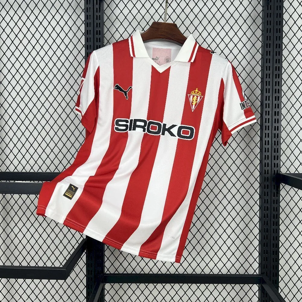 25-26 Sporting De Gijon Home Shirt Soccer Uniforms Soccer AAAAJersey Supply Yupoo 9