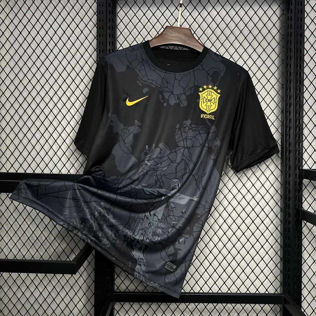 2024 Brazil Christ the Redeemer Black Grey Special Edition Shirt AAAAJersey Supplier Yupoo 5