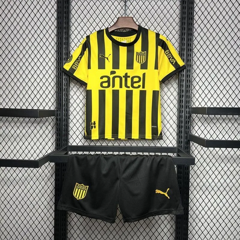 24-25 Penarol Home Kid Kits Youth Apparels Football AAAAJersey Yupoo 7