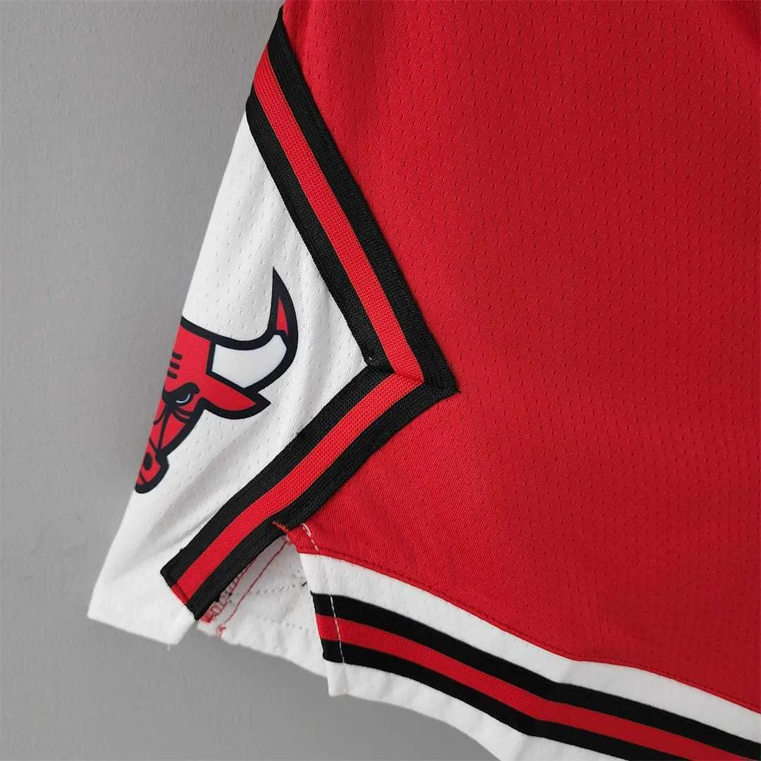 Chicago Bulls red NBA shorts 6
