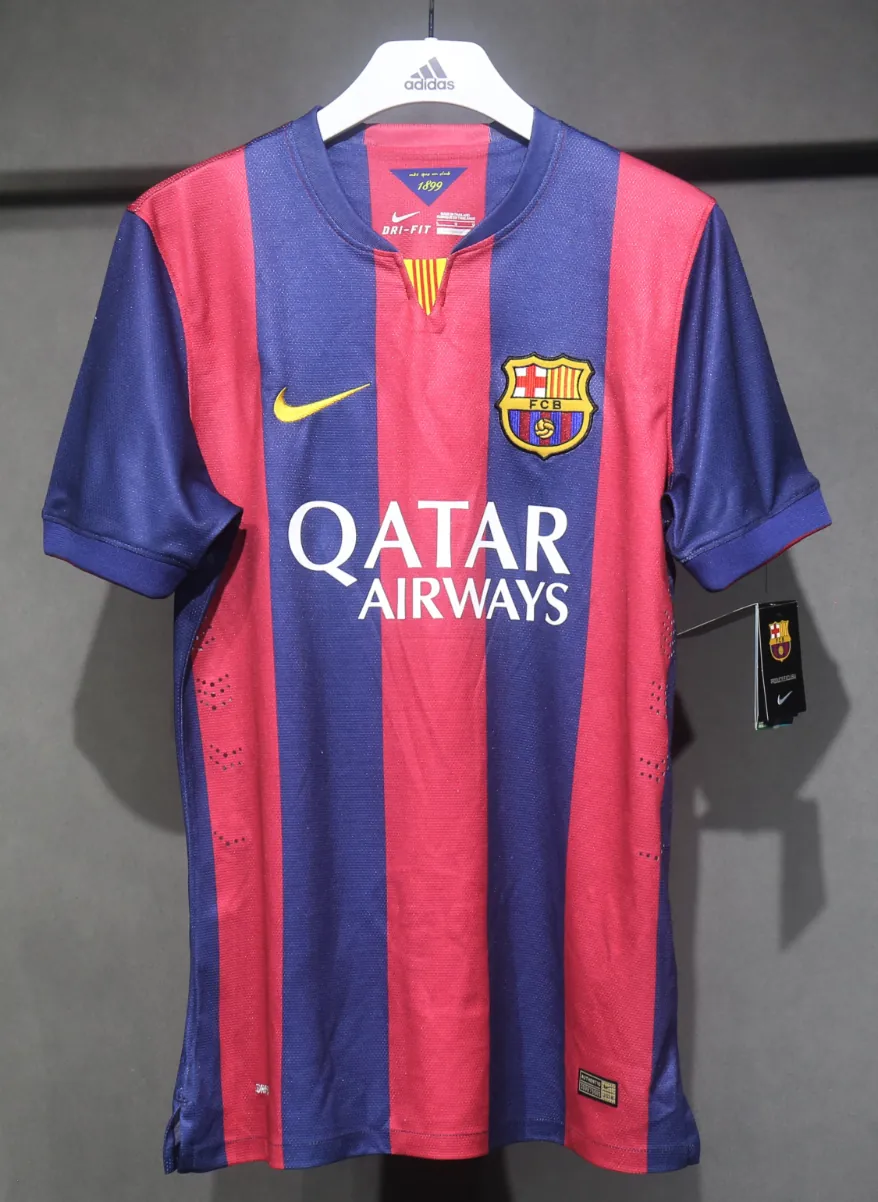 14-15 Barcelona Home Retro Kit Vintage Player Version Sino Shirt AAAAJersey Dropship Yupoo 7