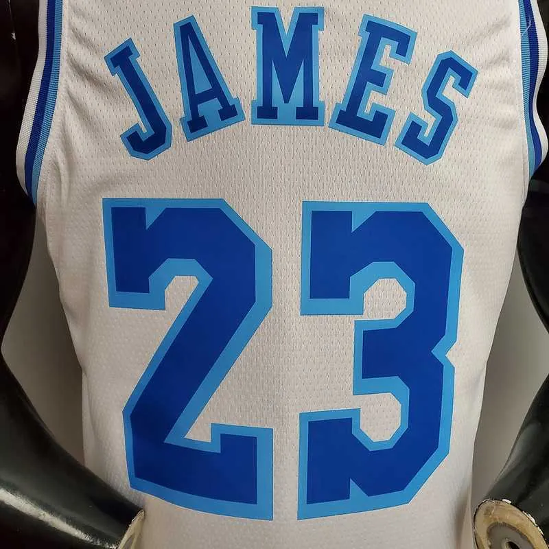 New James #23 Lakers white 7