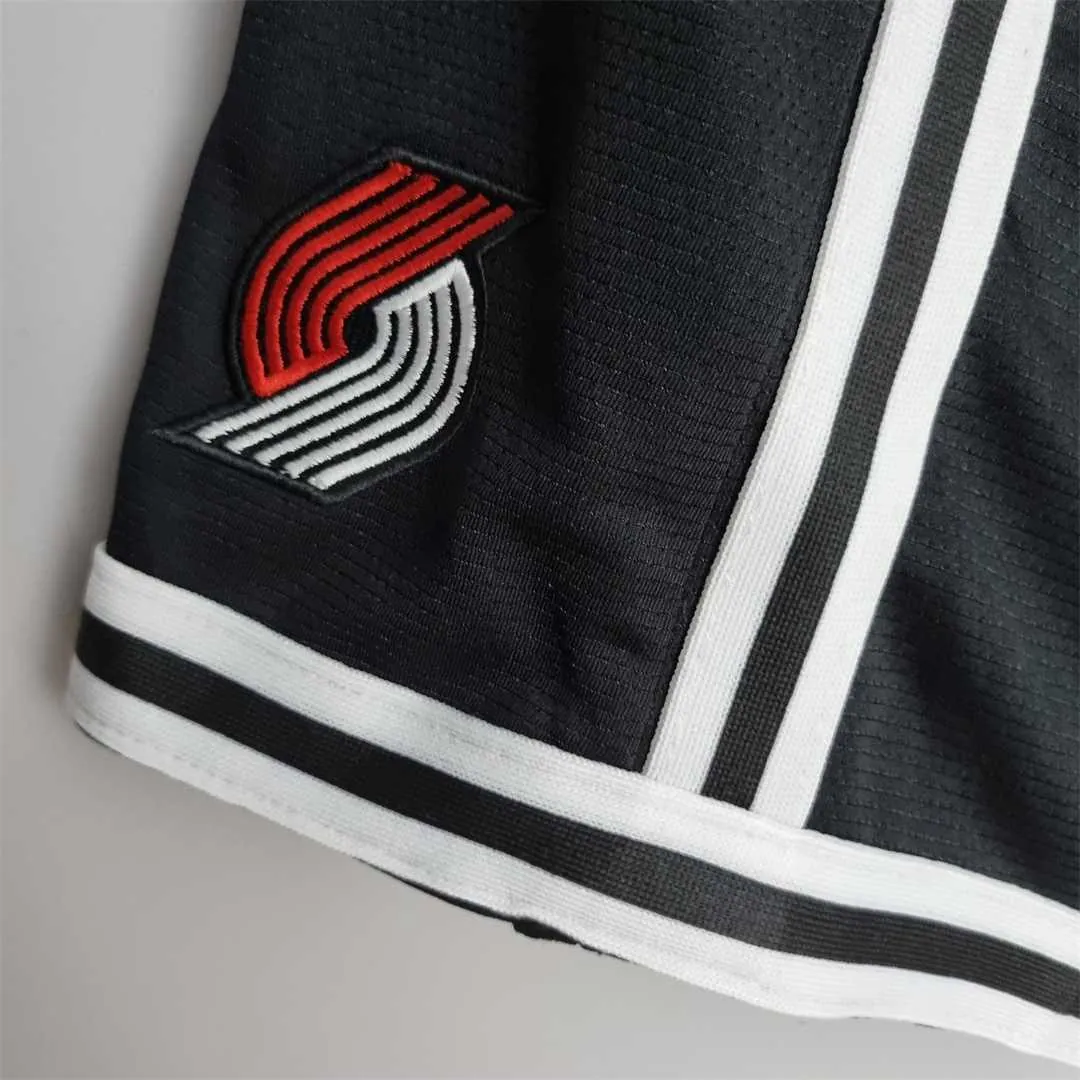 2022 Portland Trail Blazers NBA US Training Shorts Black 2