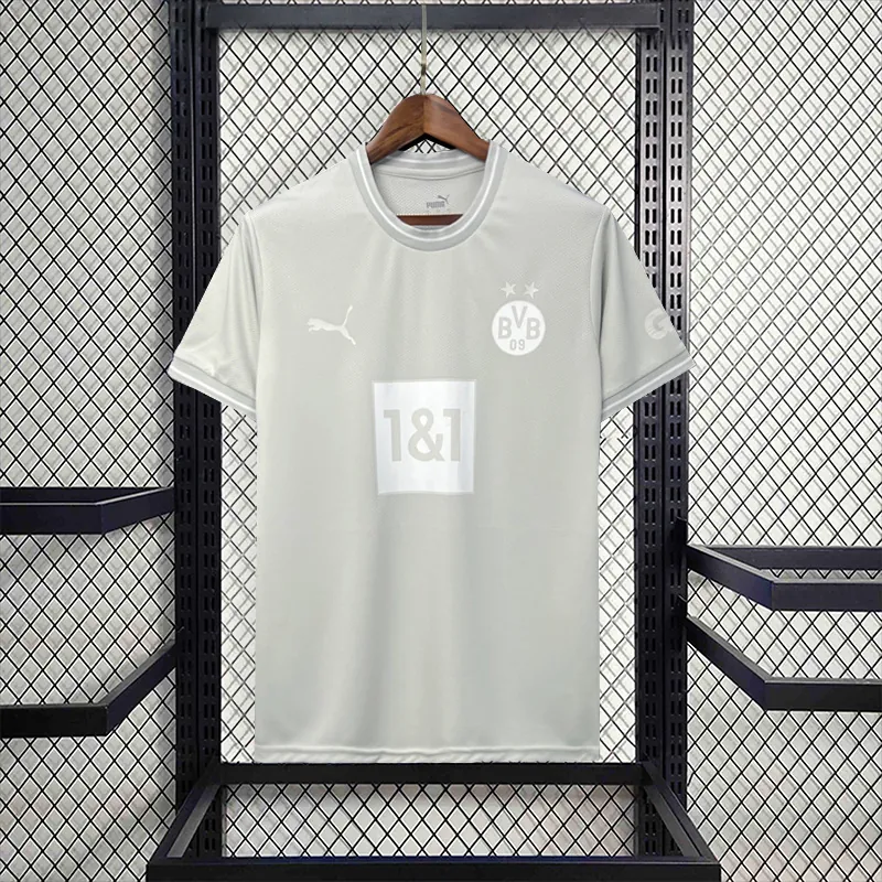 23-24 Dortmund Silvery White S-XXL best soccer jersey 8