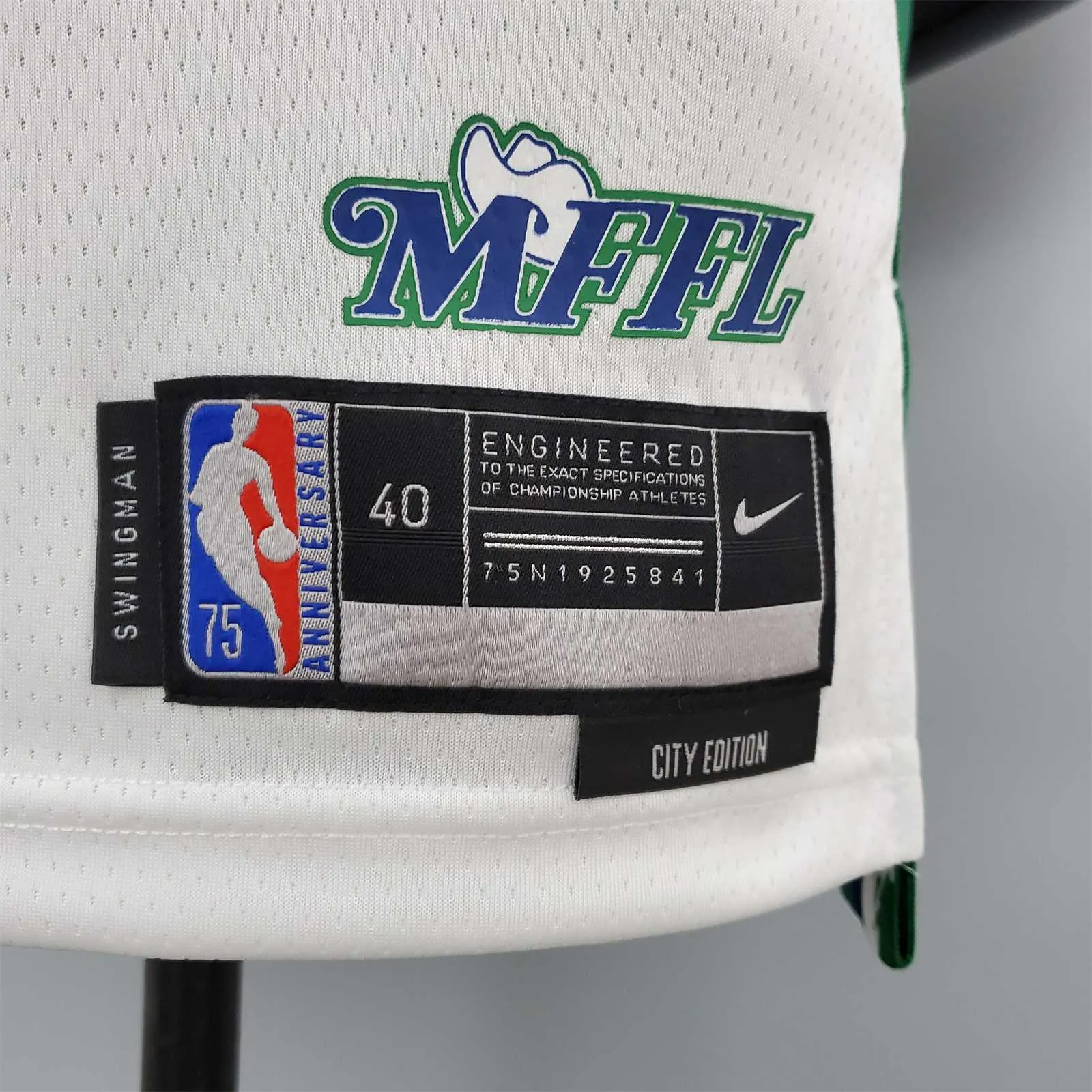 2022 DONCIC#77 Lone Ranger City Edition White and Green 7