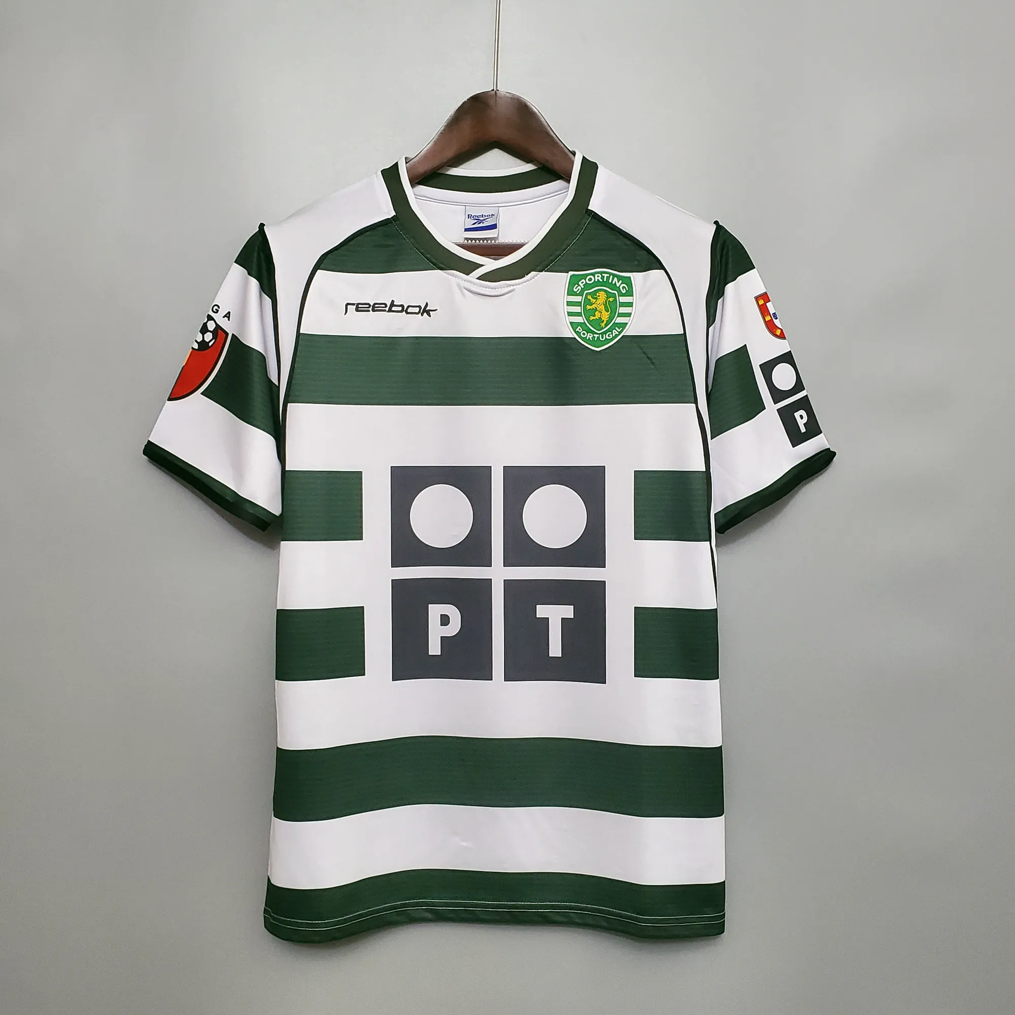 01-03 Sporting Lisbon Home Retro Kit Vintage Shirt Football Jerseys Yupoo 11