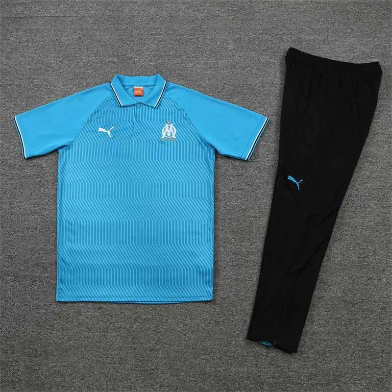 Polo Marseille sky blue stripes 1
