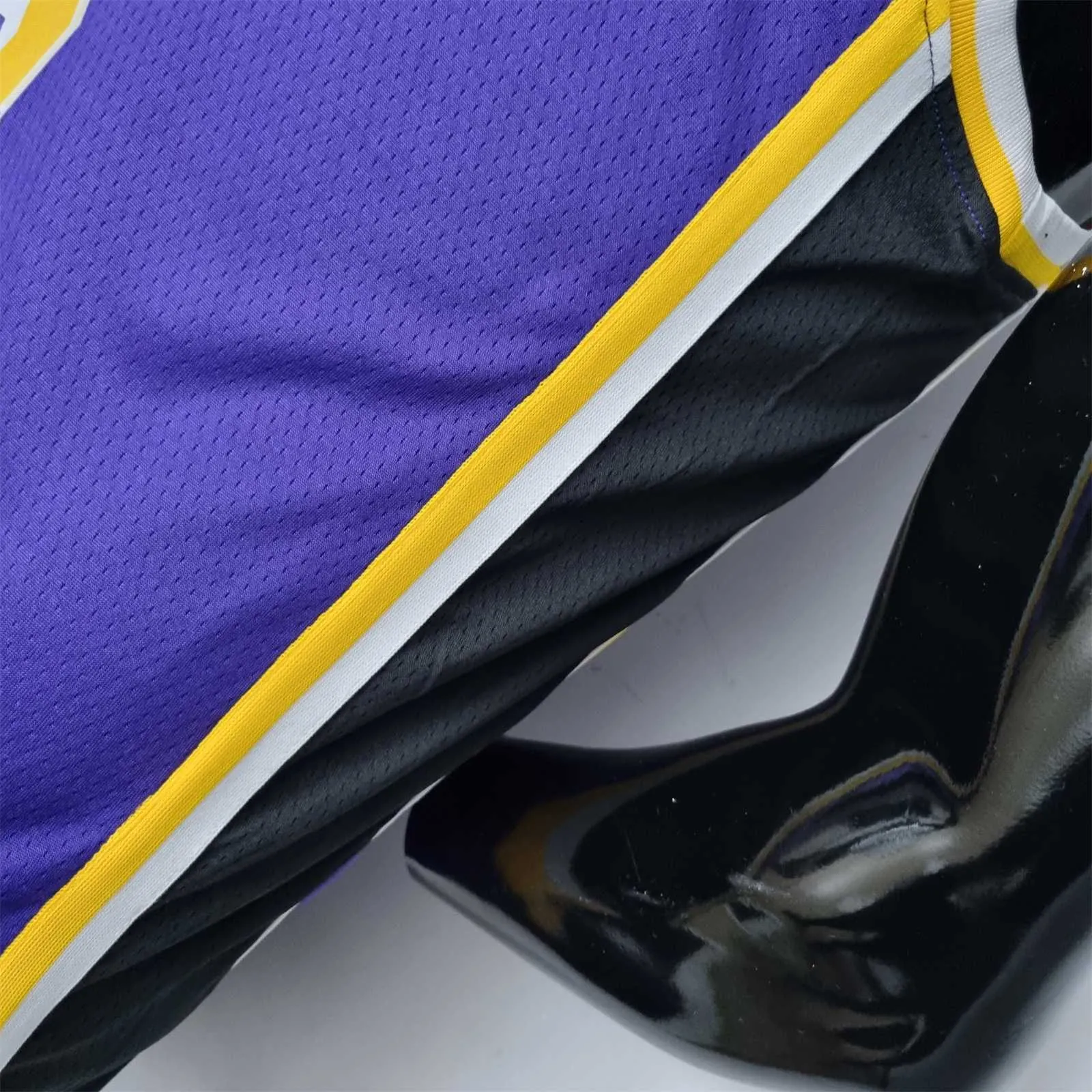 75th Anniversary James #23 Los Angeles Lakers Jordan Purple NBA Jersey 10