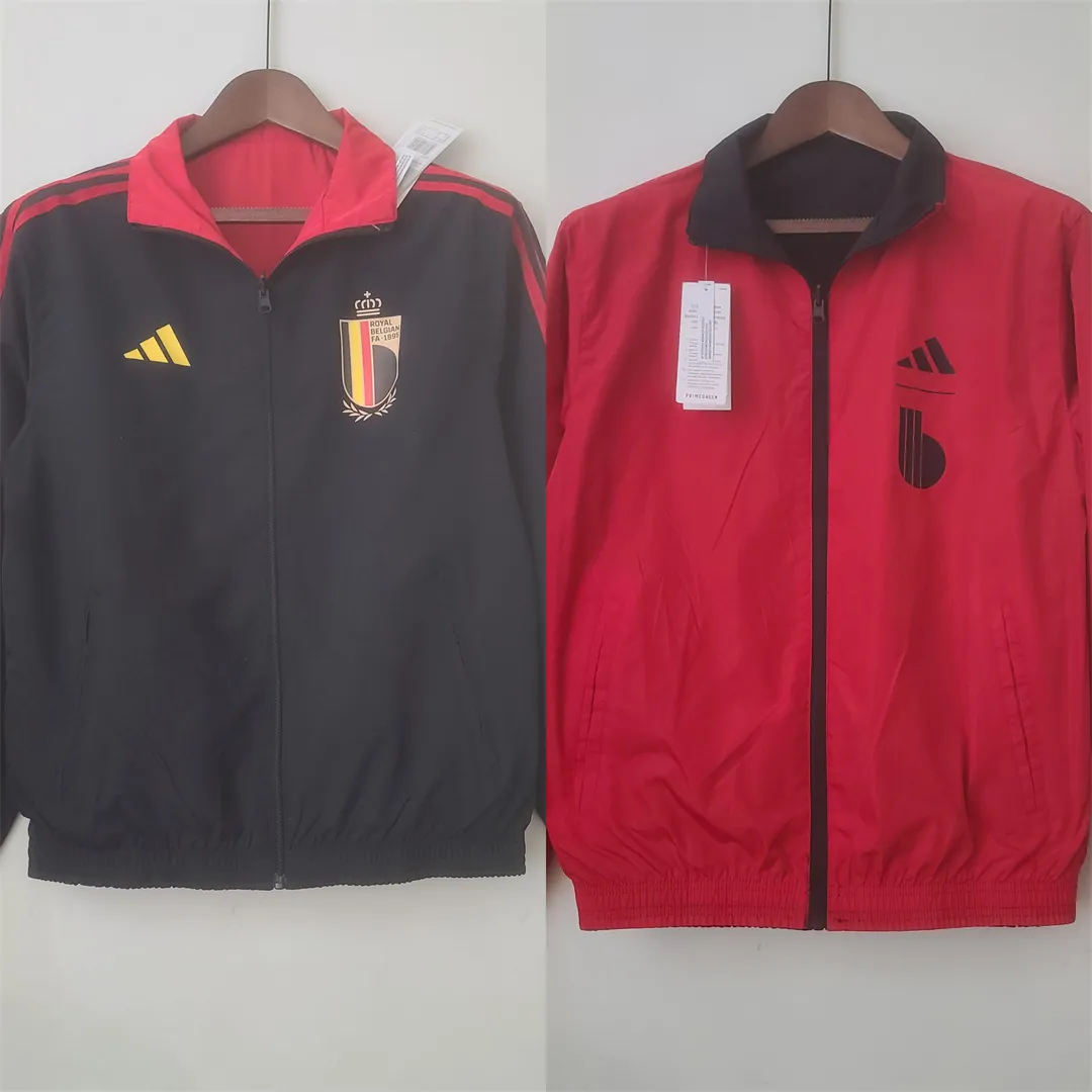 2022 Belgium Trench Coat Reversible BlackRed 14