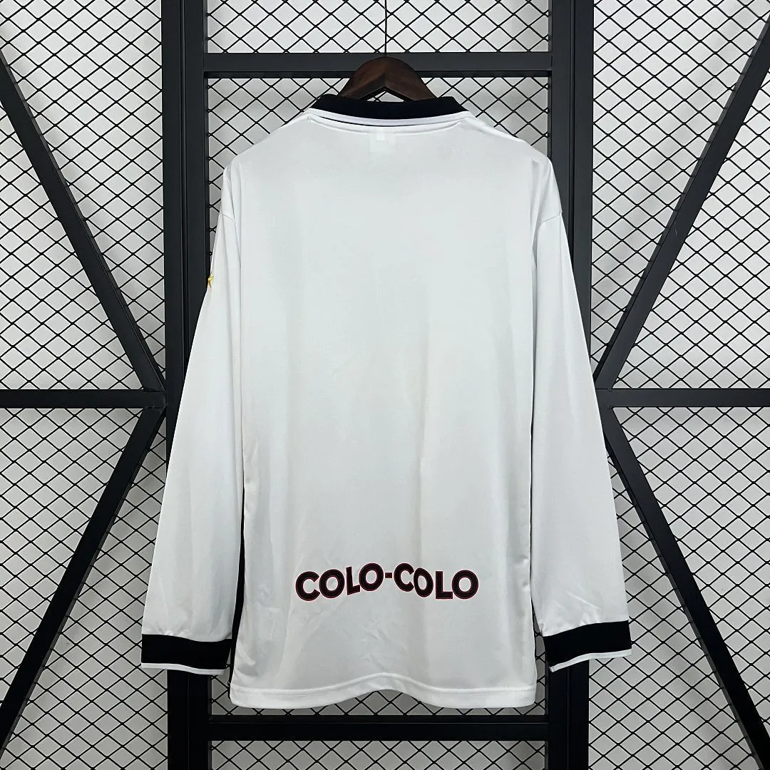 97-98 Colo Colo Home Retro Long Sleeve Kit Vintage Shirt AAAAJersey Dropship Yupoo 5