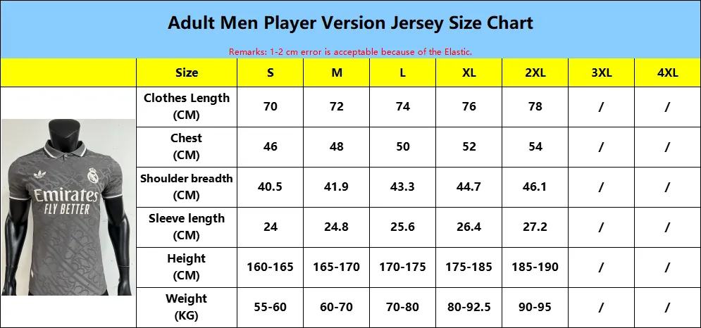 All Products Size Chart 4