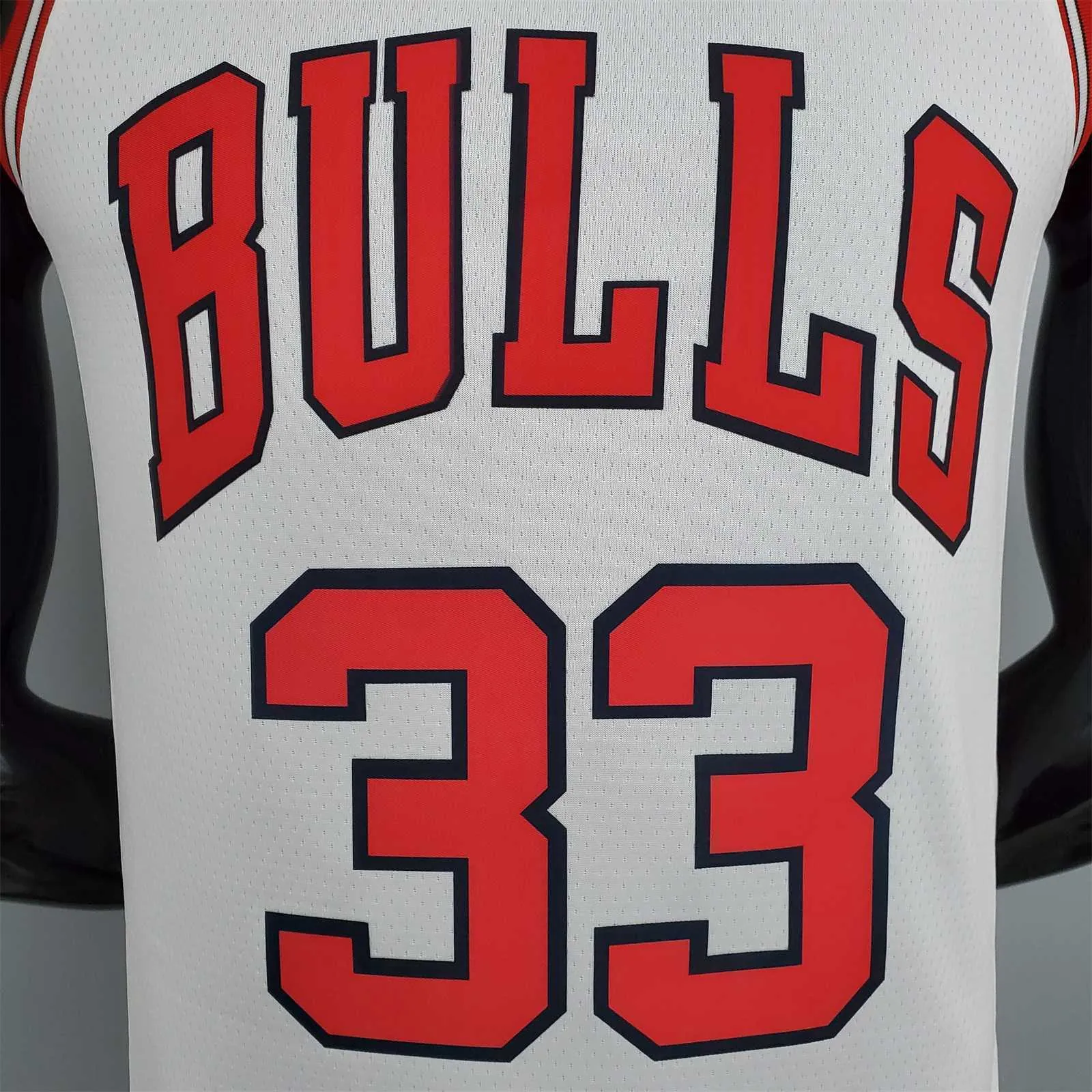 75th Anniversary Pippen #33 Bulls White 5