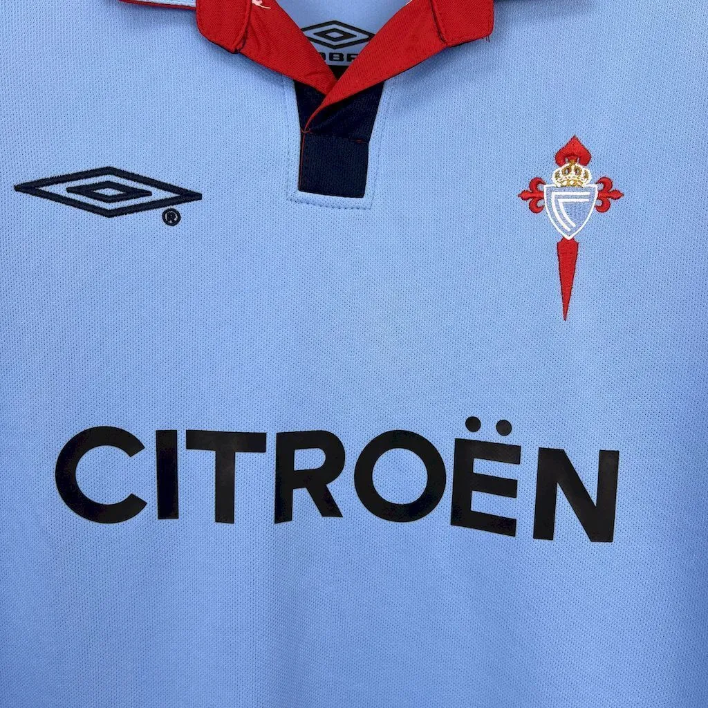 03-04 Celta de Vigo Home Retro Kit Vintage Shirt AAAAJersey Supplier Yupoo 1