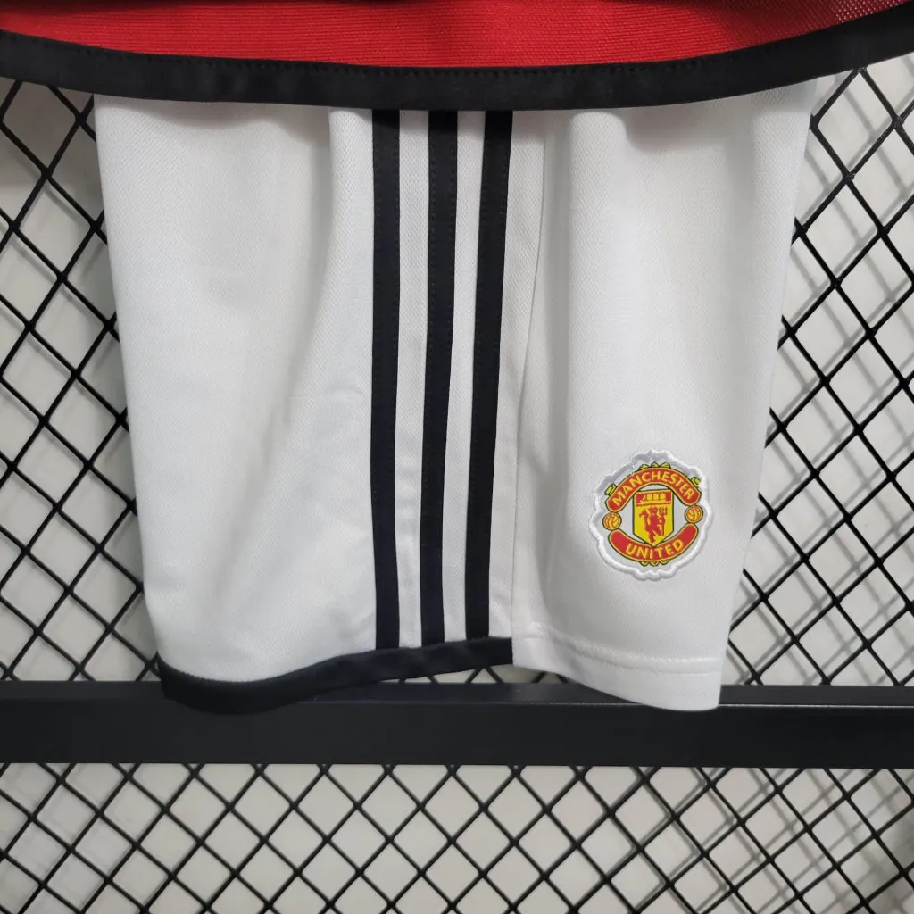 23-24 Kids Manchester United Home Long Sleeve Size 16-28 3