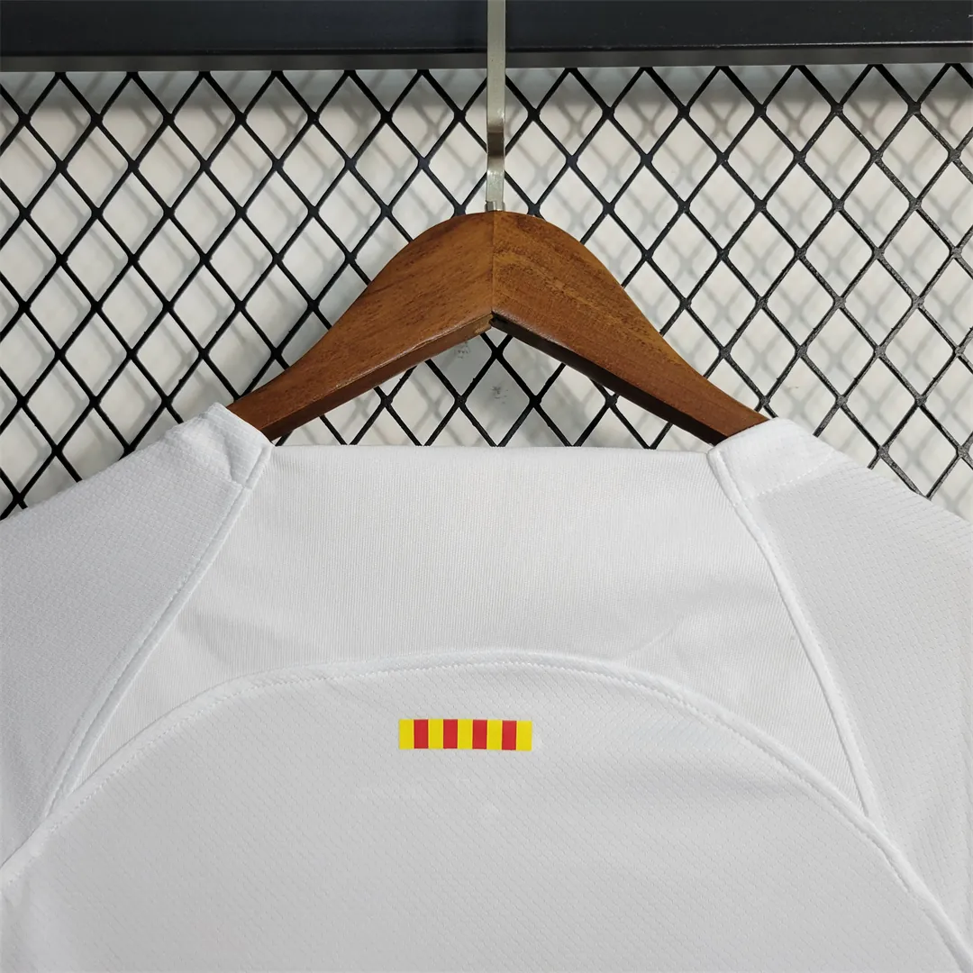 23-24 Barcelona white away Long Sleeve 6